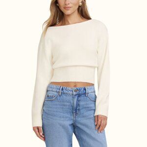 Dynamite Juliet Cinched Boat Neck Sweater